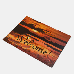 Sunset on the Everglades, by Gary Poling Doormat