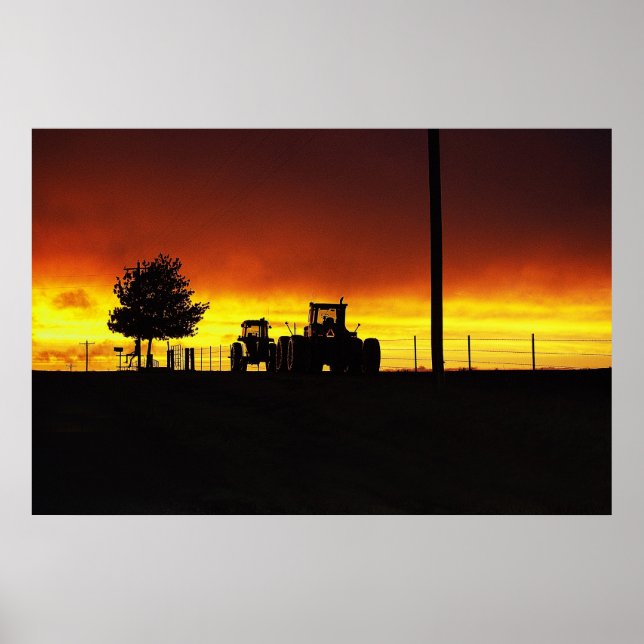 Sunset On The Farm Poster (Front)