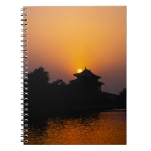 Sunset on the Forbidden city - Beijing, China Notebook