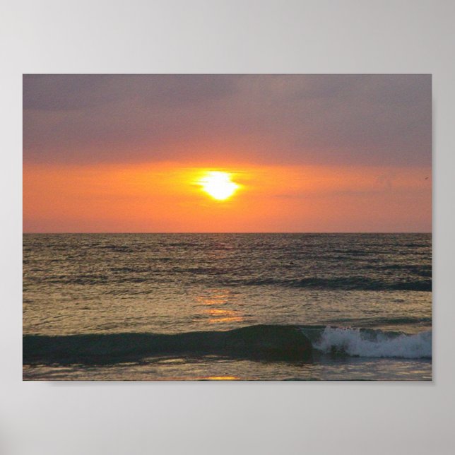 Sunset on the Gulf of Mexico Poster (Front)