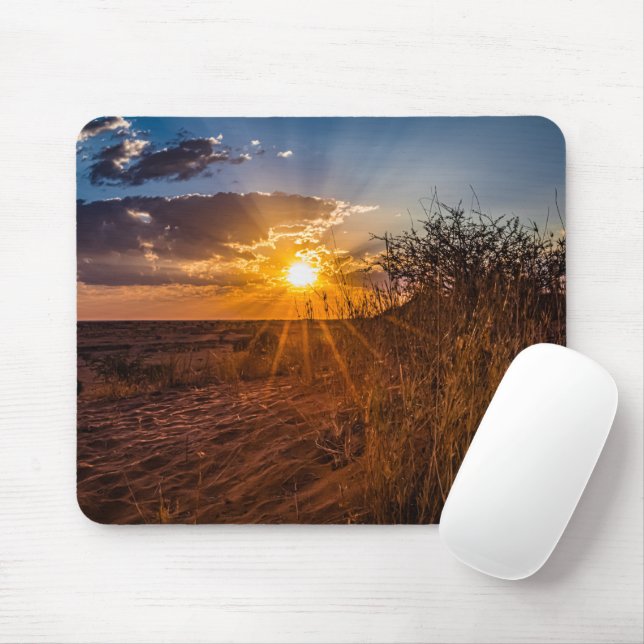 Sunset on the Kalahari desert, Namibia Mouse Pad (With Mouse)