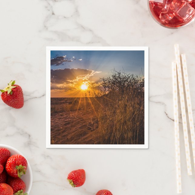 Sunset on the Kalahari desert, Namibia Napkin (Insitu)