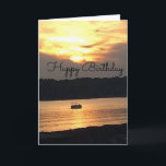SUNSET ON THE LAKE BIRTHDAY CARD<br><div class="desc">SUNSET ON THE LAKE BIRTHDAY CARD</div>