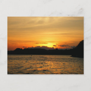 Sunset on the Lake Postcard