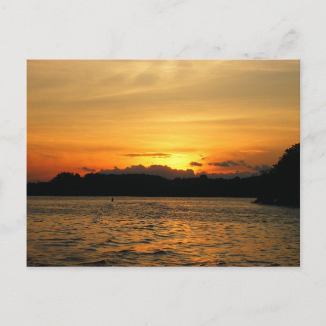 Sunset on the Lake Postcard (Front)