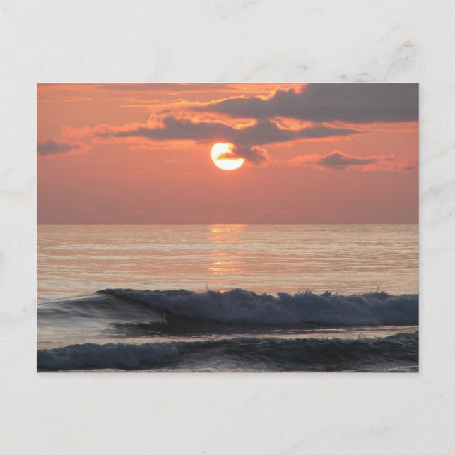 Sunset on the Oregon Coast Postcard (Front)