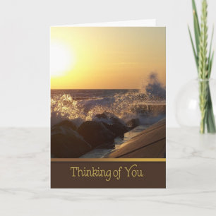 Sunset on the Rocks Card