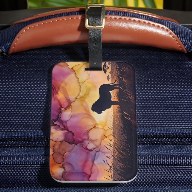 Sunset on the Savanna Luggage Tag (Front Insitu 2)