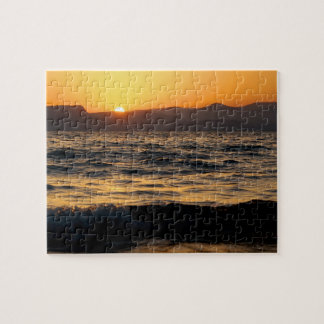 Sunset on the Sea of Galilee Jigsaw Puzzle