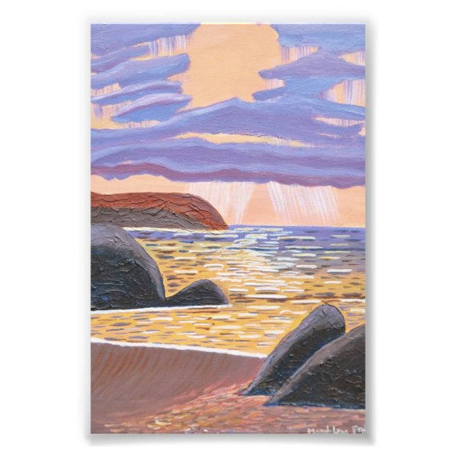 Sunset on the Sea Photo Print (Front)