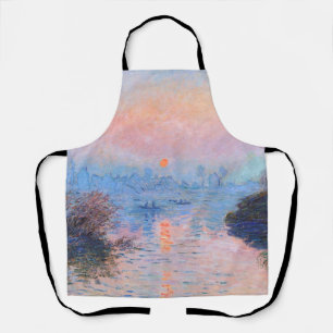Sunset on the Seine Claude Monet     Apron