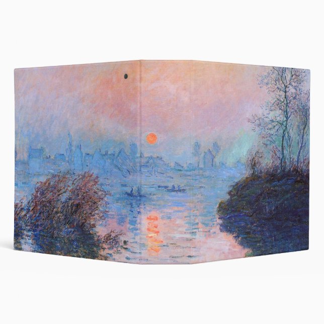 Sunset on the Seine Claude Monet     Binder (Background)
