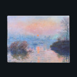 Sunset on the Seine Claude Monet   Doormat<br><div class="desc">Sunset on the Seine. Claude Monet. 1874. Reproduction of famous works of art  images in the public domain.</div>