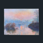 Sunset on the Seine Claude Monet   Doormat<br><div class="desc">Sunset on the Seine. Claude Monet. 1874. Reproduction of famous works of art  images in the public domain.</div>