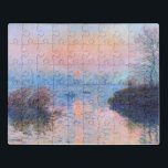 Sunset on the Seine Claude Monet  Jigsaw Puzzle<br><div class="desc">Sunset on the Seine. Claude Monet. 1874. Reproduction of famous works of art  images in the public domain.</div>