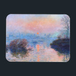 Sunset on the Seine Claude Monet  Magnet<br><div class="desc">Sunset on the Seine. Claude Monet. 1874. Reproduction of famous works of art  images in the public domain.</div>