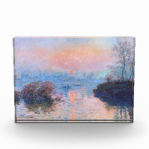 Sunset on the Seine Claude Monet Photo Block