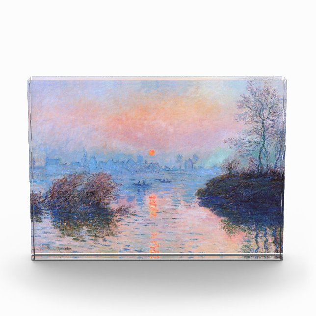 Sunset on the Seine Claude Monet   Photo Block (Front)