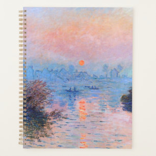 Sunset on the Seine Claude Monet Planner