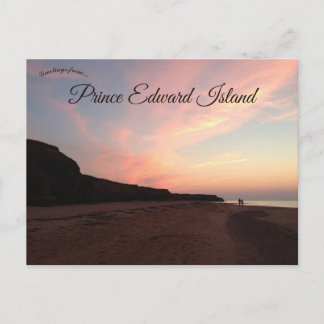 Sunset on the Shores of Prince Edward Island Postcard