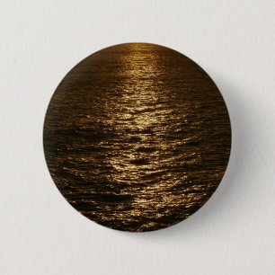 Sunset on the Water Abstract Ocean Photography 2 Inch Round Button