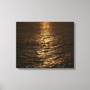Sunset on the Water Abstract Photography Canvas Print