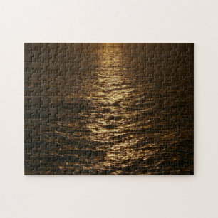 Sunset on the Water Abstract Photography Jigsaw Puzzle