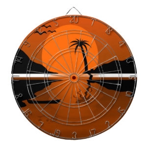 SUNSET ON THE WATER DARTBOARD