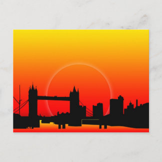 Sunset on Tower Bridge Postcard