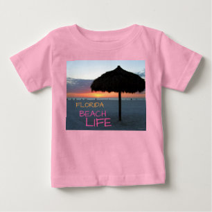 Sunset on White Sand Florida Beach Baby T-Shirt