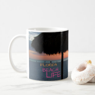 Sunset on White Sand Florida Beach Coffee Mug