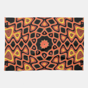 SUNSET ORANGE KITCHEN TOWEL