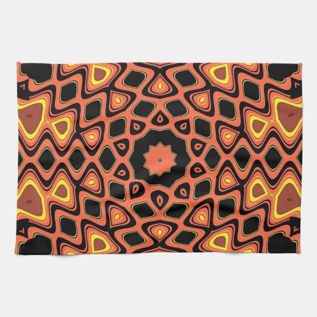 SUNSET ORANGE KITCHEN TOWEL (Horizontal)