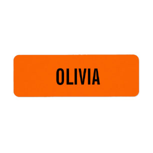 Sunset Orange Modern Name   Trendy Minimalist 