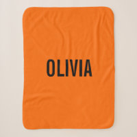 Sunset Orange Modern Name | Trendy Minimalist