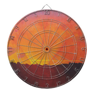Sunset, Orange Sky (by Félix Vallotton) Dartboard
