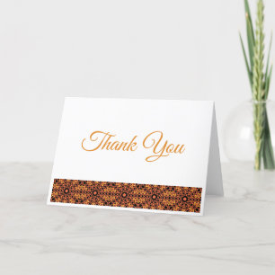 SUNSET ORANGE THANK YOU CARD