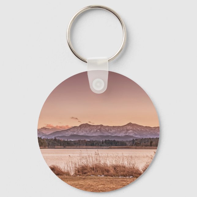 Sunset Osterseen Keychain (Front)