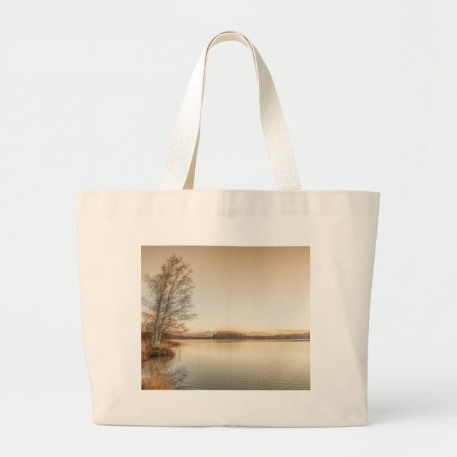 Sunset Osterseen Large Tote Bag (Front)