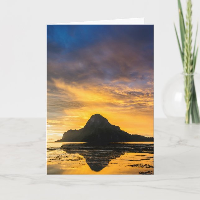 Sunset Over Bacuit Archipelago Card (Front)