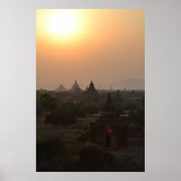 Sunset Over Bagan Temples – Myanmar Photography