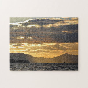 Sunset Over Bay Of Ketchikan Jigsaw Puzzle