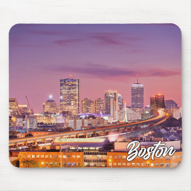 Sunset Over Boston, Massachusetts, United States Mouse Pad (Front)