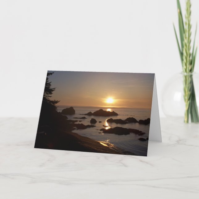 Sunset over Bowman Bay Card (Front)