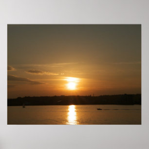 Sunset over Cardiff Bay Poster