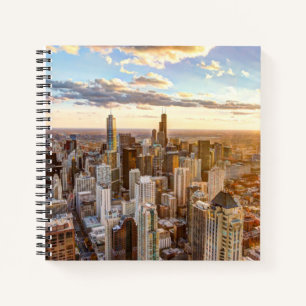 Sunset Over Chicago Notebook