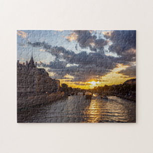 Sunset over Conciergerie - Paris, France Jigsaw Puzzle