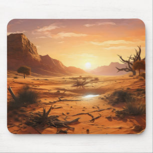 Sunset over Desert Mouse Pad
