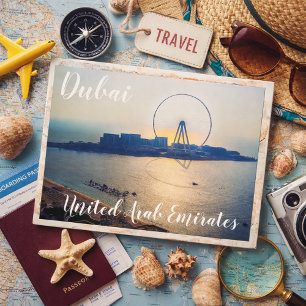 Sunset Over Dubai – City of Wonders Postcard