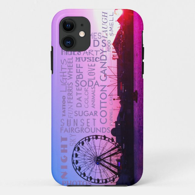 Sunset over Fairgrounds Trendy Case-Mate iPhone Case (Back)